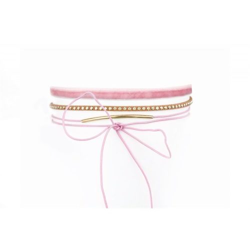 PASZTELL NYAKLÁNC - RÓZSASZÍN N524R