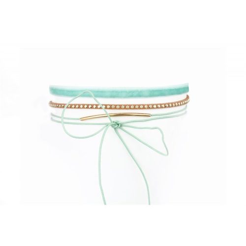 PASZTELL NYAKLÁNC - KÉK N524N