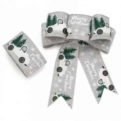 Karácsonyi szalag, karácsonyi ajándék masni szalag 5cm x 5m KSN72