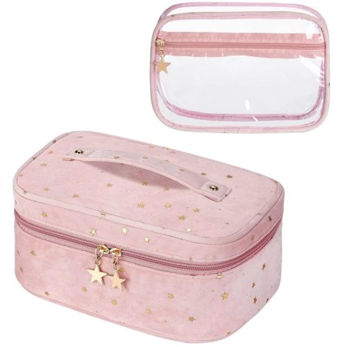 Összecsukható kozmetikai táska betéttel, 2 az 1-ben tok KS97R