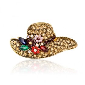 Dekoratív bross CRYSTAL KALAP BZ114