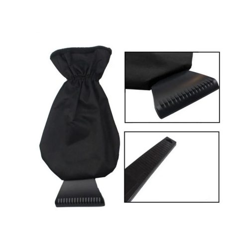 Jégkaparó kesztyűvel ablakra, hóra és jégre, fekete SKROB06CZ