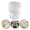 Barázdált üveg, hullámos falú pohár 260 ml 1 db SZK51