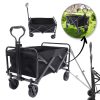Összecsukható fém szállítókocsi, kerti pótkocsi 72x47x68-87cm AR07CZ