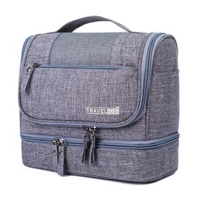   Vízálló, összecsukható, kétszintes kozmetikai táska 25x21x11,5 cm KS103WZ1