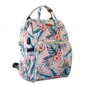   Táska, babakocsi szervező hátizsák anyukának Rózsaszín 42x26x19cm PL152R