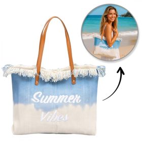   STRANDTÁSKA, Ünnepi BOHO Rojtos, kék ombre, vásárláshoz TP14N