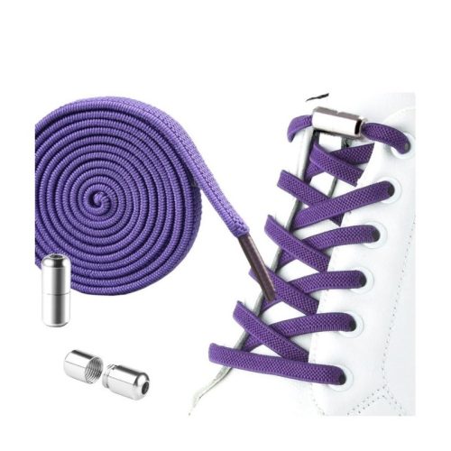 Rugalmas cipőfűzők kötés nélkül 2 db lila SDB01FIO