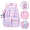 Ghiozdan școlar universal RAINBOW sweet cu buzunare și mascota PL159FIO