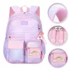 Ghiozdan școlar universal RAINBOW Sweet cu suport pentru chei și buzunare PL161