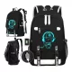 Rucsac universal pentru sporturi școlare cu grafică fosforescentă USB PL157