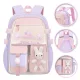 Rucsac scolar ECARLA RABBIT, 35L, waterproof, 45x32x17cm, roz, cu mascote