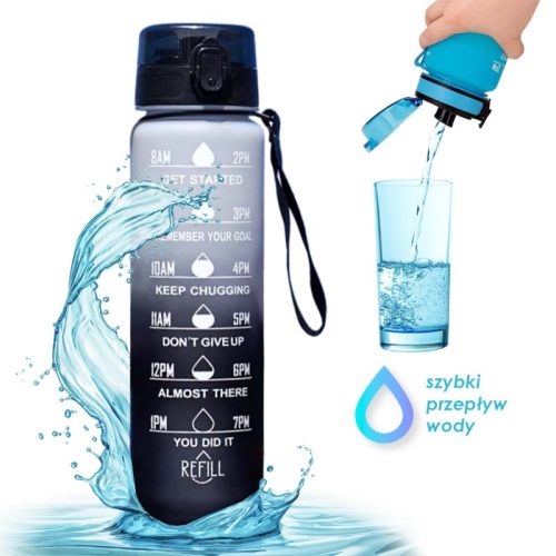 Vizespalack, mérőpohár 1L OMBRE szürke/fekete BD16