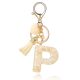 Kulcstartó "P" BETŰ fehérarany kövekkel és szívvel BRL329P