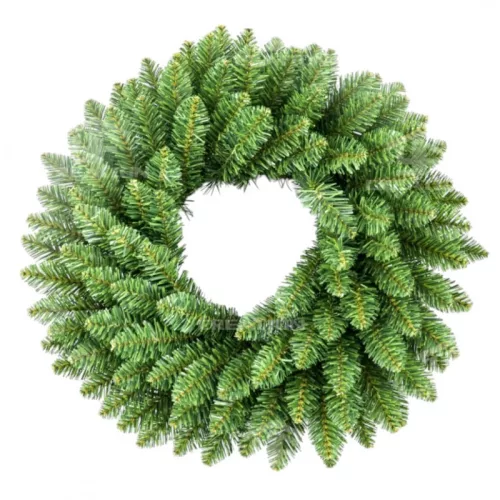 Girland koszorú ajtódekoráció, 50 cm, 160 ág, élethű karácsonyfa, WSN20