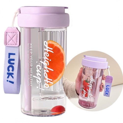 Vizespalack kosárral és szívószállal 600 ml Simple BD32FIO