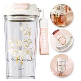   Pohár, vizespalack szívószállal és kiöntővel 550 ml BD29