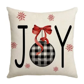 Párnahuzat 45cm x 45cm karácsonyi motívum JOY POD178