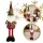 Mikulás figura, kihúzható lábakkal KARÁCSONY 62 cm PLÜSS KSN159