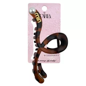 Hajcsat gyönggyel XL 13x6 cm leopárd mintával SP354PAN