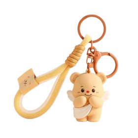 MIS angyalszárnyak kulcstartó krém BRL333K