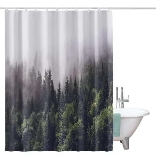 Zuhanyfüggöny, 3D nyomtatott, vízálló 200x180 cm ZPR20