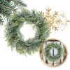 Dekoratív ajtókoszorú, dekoráció, igazihoz hasonló műfenyő - átmérő 38 cm WSN24