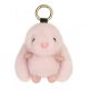 Bolyhos rózsaszín nyuszi kulcstartó BRL340R