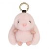 Bolyhos rózsaszín nyuszi kulcstartó BRL340R