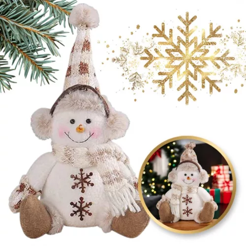 Karácsonyi hóember, KARÁCSONY 28 cm PLÜSS KSN170