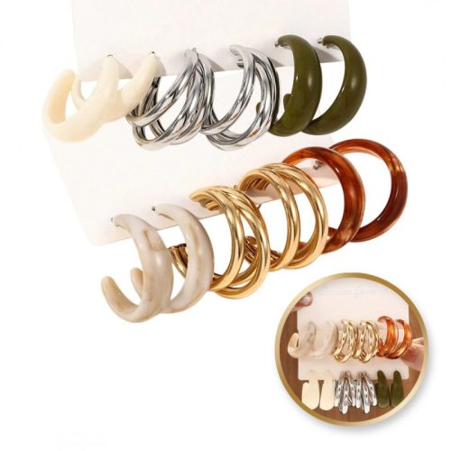 6 db-os függő fülbevaló szett K1684