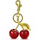 Piros CHERRY kulcstartó, arany, 12cm BRL383