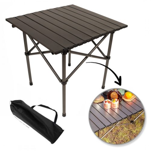 Összecsukható vendéglátóipari, turisztikai, piknikasztal 53 x 51cm barna SC10BR