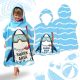 STRANDTÖRÖLKÖZŐ Gyerek köpeny CÁPA ZÓNA 60 x 60cm PEL02WZ3