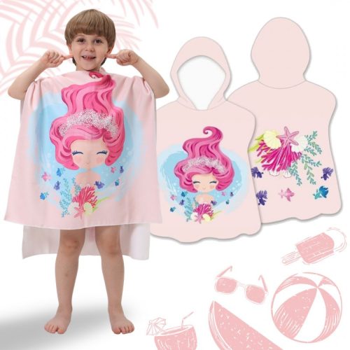 STRANDTÖRÖLKÖZŐ Gyerek köpeny CÁPA ZÓNA 60 x 60cm PEL02WZ3