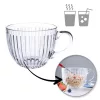 Nagy, barázdált üvegpohár 460 ml 1 db SZK152