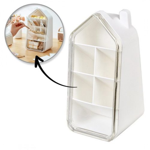 Irodai szervező, rekeszekkel ellátott szervező, ház 11 x 11 x 21,6 cm CB72