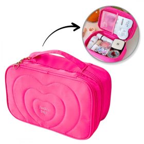   Női steppelt kozmetikai táska füllel 24 x 9 x 15 cm KS132R