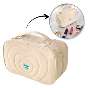   Női steppelt kozmetikai táska füllel 24 x 9 x 15 cm KS132K