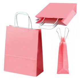 Nagy rózsaszín papírtáska 41 x 31 x 15 cm GF03