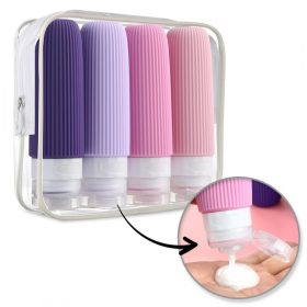   Szilikon tartálykészlet, utazópalackok 4 az 1-ben 90 ml KS137WZ1