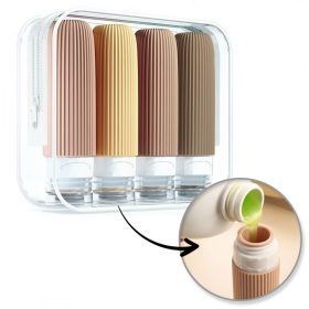   Szilikon tartálykészlet, utazópalackok 4 az 1-ben 90 ml KS137WZ2