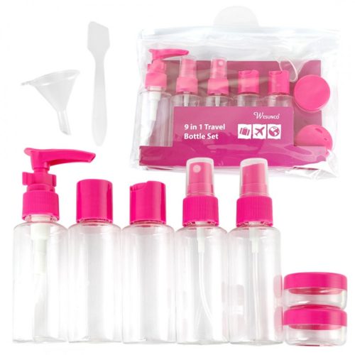 9 az 1-ben tároló és utazókiegészítő készlet, fukszia KS136F