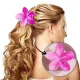 Hajcsat XL virágos OMBRE rózsaszín nyári 7,5 x 7,5 cm SP380