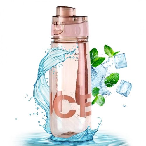 Vizespalack fitnesz edzőtermi palack 800ml hordozható rózsaszín BD46