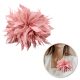 Dekoratív bross, hajcsat 2 az 1-ben tollakkal, púderrózsaszín BZ207R