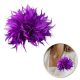 Dekoratív bross, hajcsat 2 az 1-ben tollakkal lila BZ207FIO