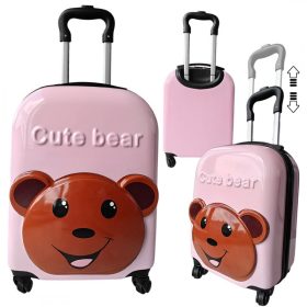 GYERMEK KÉZI BŐRÖND GYEREK RÓZSASZÍN Plüssmackó WP05