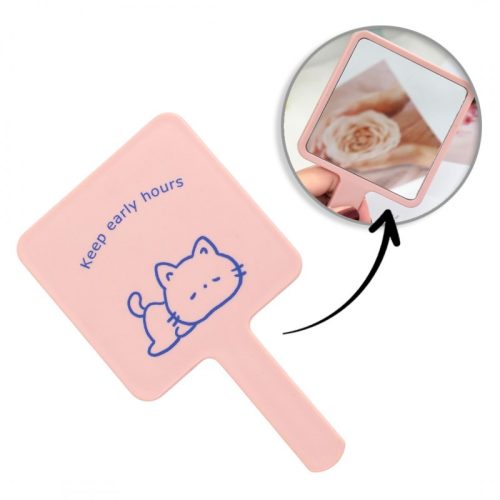 Kozmetikai tükör fogantyúval, egyoldalas XL magasság 15,8 cm L23