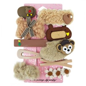 10 az 1-ben hajcsat és csat, bolyhos barna, SP408